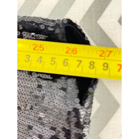 Guess by Marciano S Black Sequin Batwing Dolman Sleeve Blouse - Picture 6 of 7